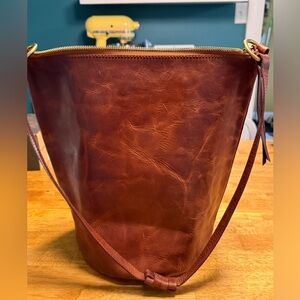 Madewell Brown Leather Tote